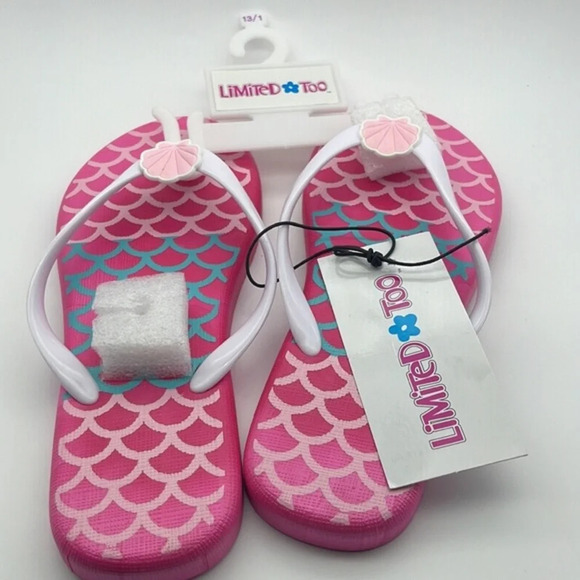 LIMITED TOO Flip Flop Sandal, Kid’s, PINK, Size 13/1, NWT - Picture 8 of 11